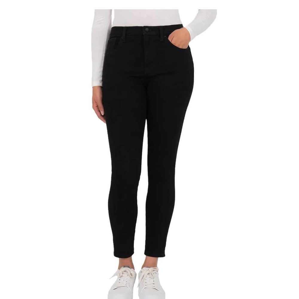 NWT Kirkland Signature Womens High Rise Skinny Jeans Black Size 8 $50 9HL074